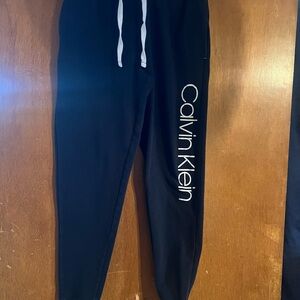 Calvin Klein Black Pajama Pants with Logo